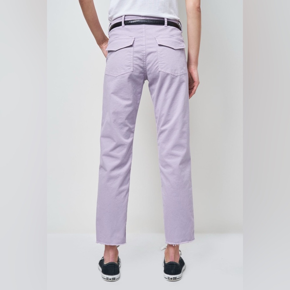 NILI LOTAN Jenna Pants Cropped Lavender Lilac Purple Size 6 - Picture 12 of 13